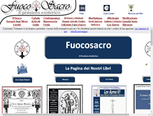 Tablet Screenshot of fuocosacro.com